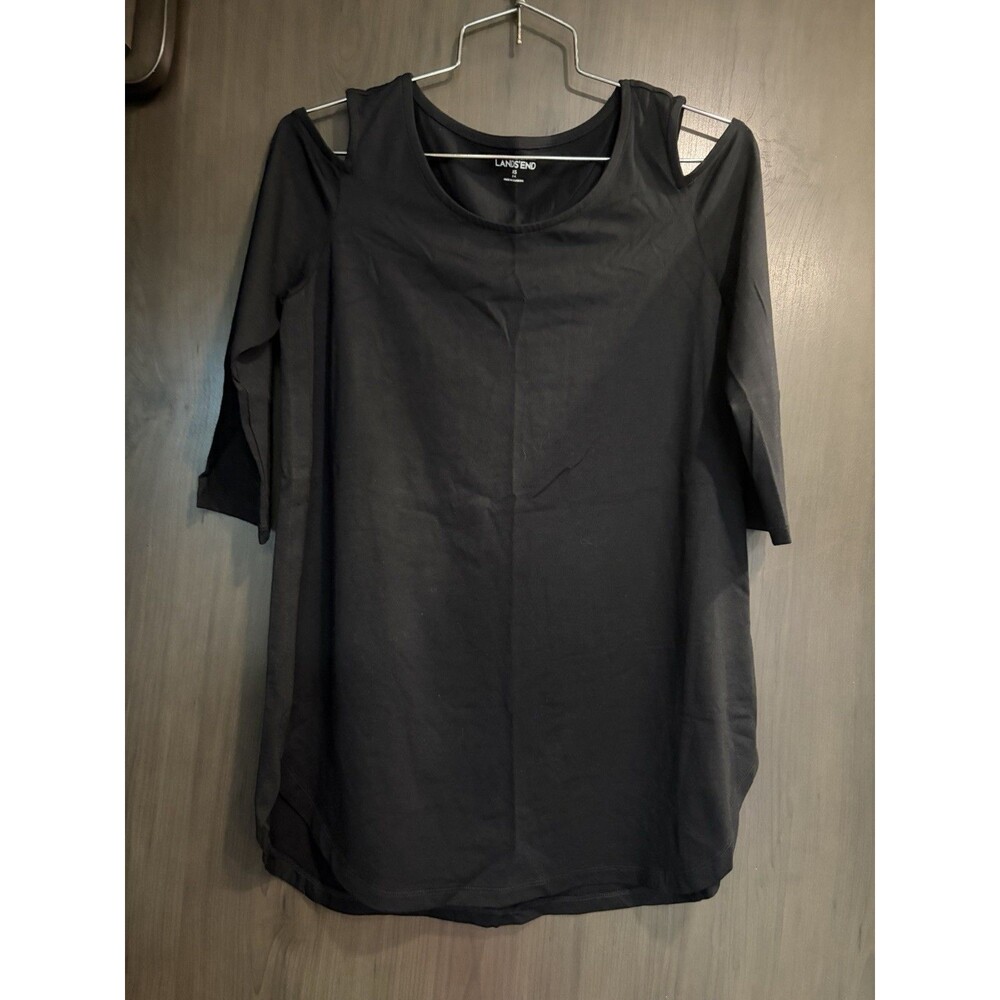 Lands End Cold Shoulder Tunic Top